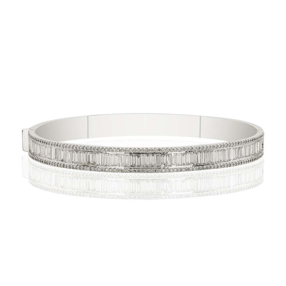 2,80 Ct. Diamond Baguette Bracelet